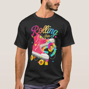 Camiseta Rolling Into 29 Years 29th Birthday Roller Skates