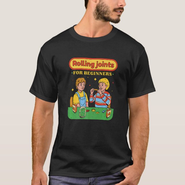 Camiseta Rolling Joints for Beginners Premium (Frente)
