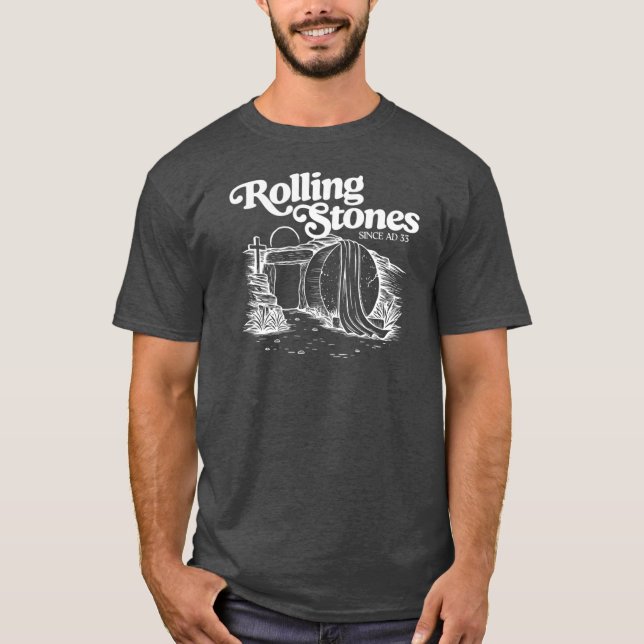 Camiseta Rolling Stone Retro Jesus Since AD (Frente)