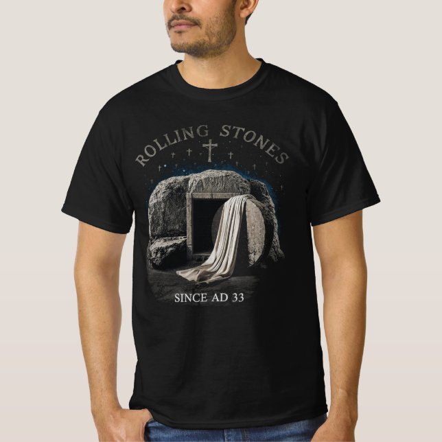 Camiseta Rolling Stones Since AD 33 Resurrection Tomb (Frente)