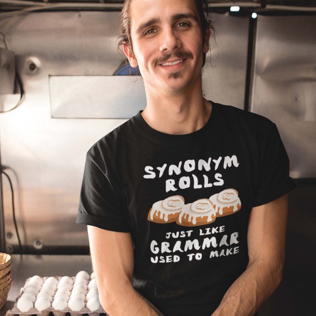 Camiseta Rolls de Sinônimo (synonym rolls just like grammar used to make shirt)