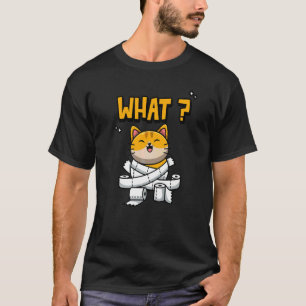Camiseta Rolo de Papel Higiênico Gato O Quê