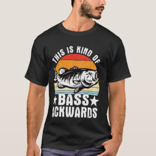 Camiseta Rolo de Peixe Retro Inverso de Pesca de Robalo Eng