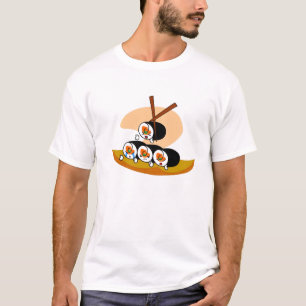 Camiseta rolo de sushi