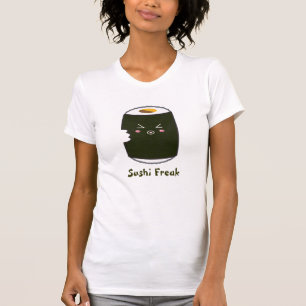 Camiseta Rolo de sushi do "anormal de Kawaii sushi "