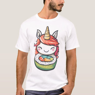 Camiseta Rolo de Sushi Unicórnio (1)