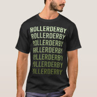 Rolo de Texto Verde Derby de Patinação Patins Pati