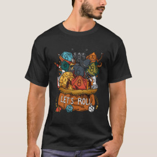 Camiseta Rolo De vamos Rpg Função Jogo Geek Mestre Dícios F