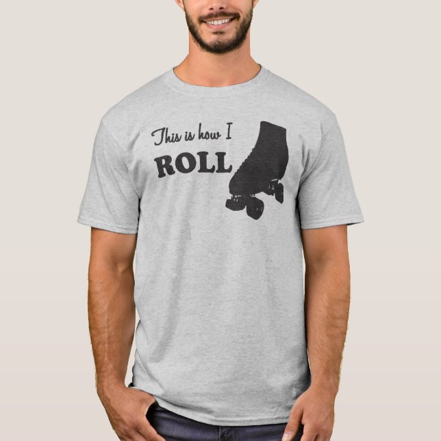 Camiseta Rolo Derby - isto é como eu rolo (Frente)