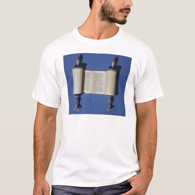 Camiseta Rolo diminuto de Torah, 1765 (Frente)