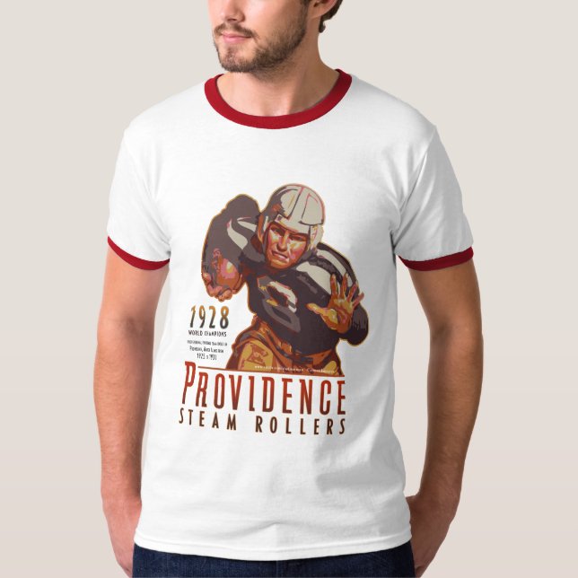 Camiseta Rolos do vapor do providência, Rhode - ilha (Frente)
