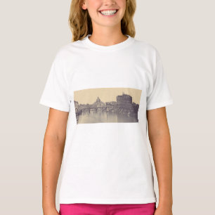 Camiseta Roma Antiga Castelo Tibre e Vaticano Arte Fina