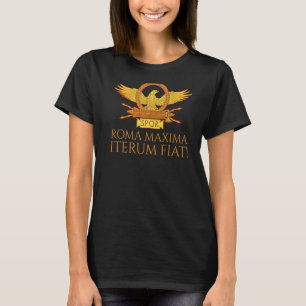 Camiseta Roma Antiga Máxima Iterum Fiat Spqr Legião