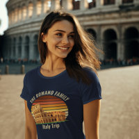 Roma Colosseum Família Personalizada Itália Trip M