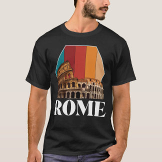 Camiseta Roma Colosseum Retro Itália Antiga Toscana