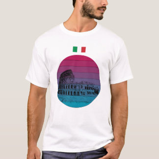 Camiseta Roma Colosseum T-Shirt Patrimônio Italiano