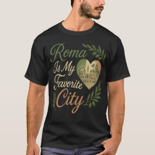 Camiseta Roma é minha cidade favorita