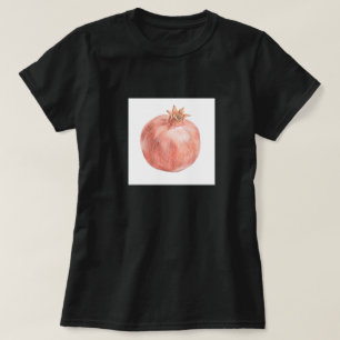 Camiseta Romã Fruta Retro Amante de Comida