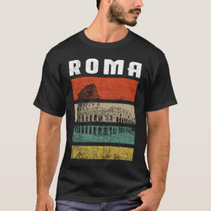 Camiseta Roma Itália Coliseu Souvenir Italiano Itália
