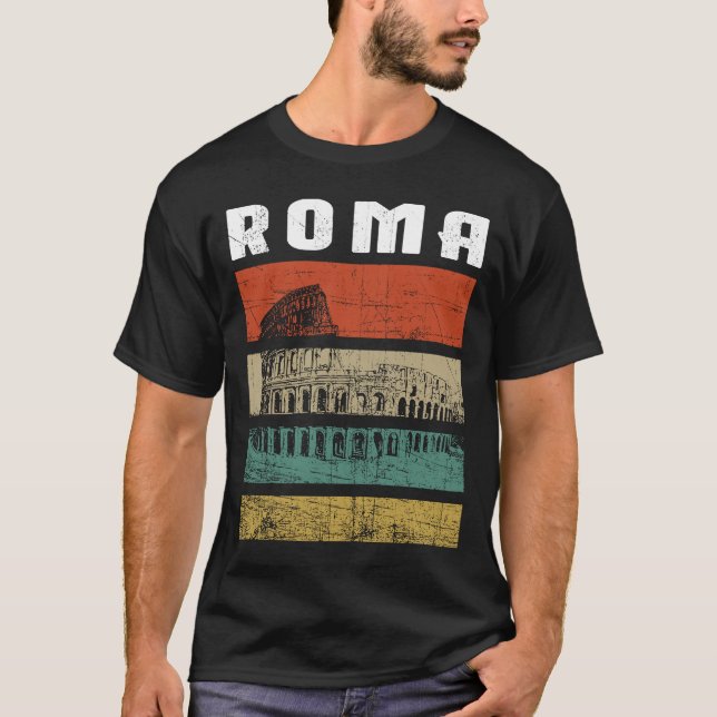 Camiseta Roma Itália Colosseum Italiano Souvenir Itália (Frente)