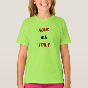 Camiseta Roma, Itália (Região Lazio) Crianças de Scooter
