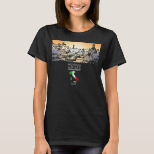 Camiseta roma itália Skyline Vacation Souvenir