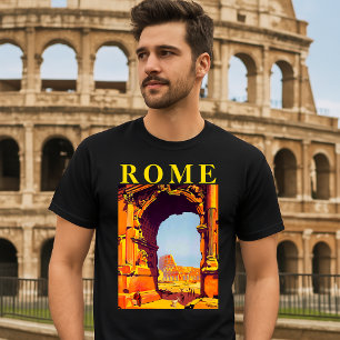 Camiseta Roma, Itália Vintage Turismo Viagem