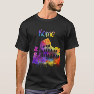 Camiseta Roma Lazio Itália Visitante Colosseum Paintin Ital