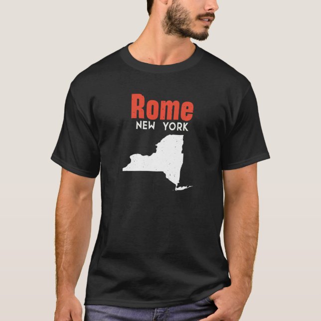 Camiseta Roma Nova York Estados Unidos Viagem New Yorker (Frente)