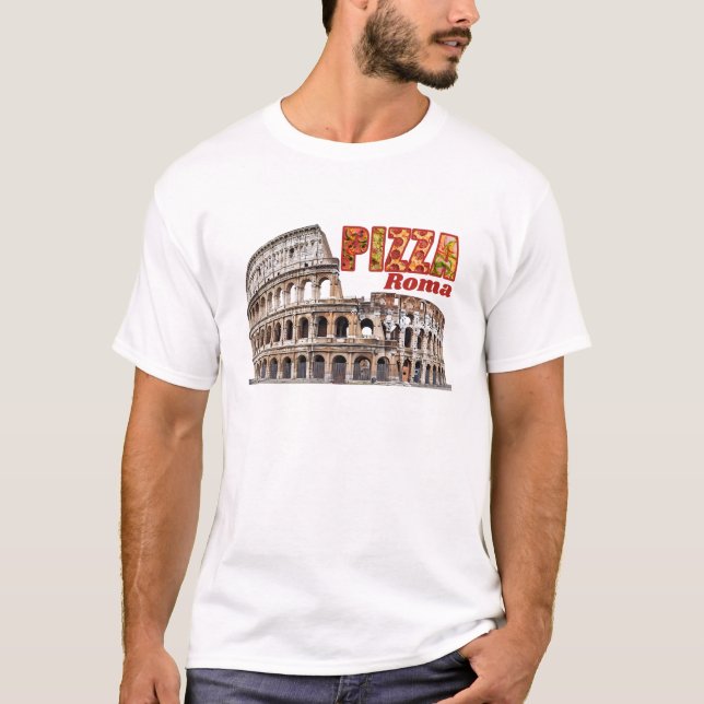 CAMISETA ROMA PIZZA (Frente)