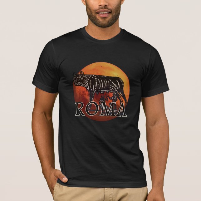 Camiseta Roma-Rômulo e design Remus (Frente)