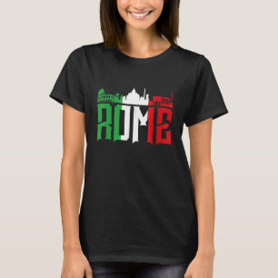 Camiseta Roma Skyline Itália Para Todos Os Italianos