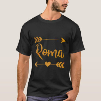 Camiseta Roma Tx Texas Funny City Home Roots Mulheres Prese