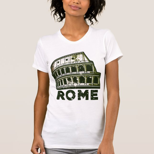 Camiseta Roma Viagem Design com lan italiano (Frente)