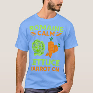 Camiseta Romaine Calm Lettucheira Em Ve Vegetariano Engraça