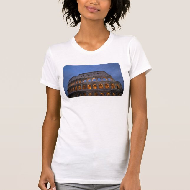 Camiseta Roman Colosseum à noite (Frente)