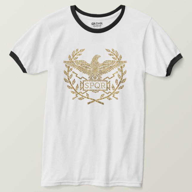 Camiseta Roman Empire Eagle Mosaic Emblem (Frente do Design)