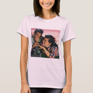 Camiseta Romance Antiga, Namorados do Ensino Médio Apaixona