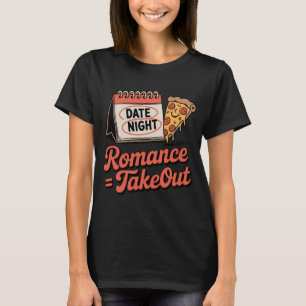 Camiseta Romance = Comida para Levar Humor de Relacioname