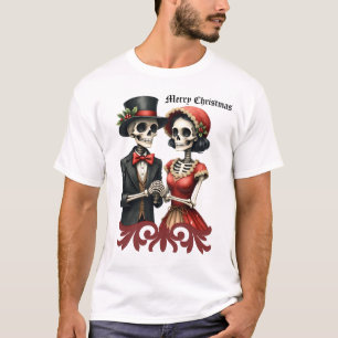 Camiseta Romance do Osso de Natal, Um simpático casal de es