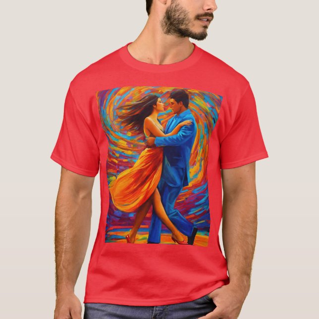 Camiseta Romance e artístico: Abstrato Art T-Shirt (Frente)