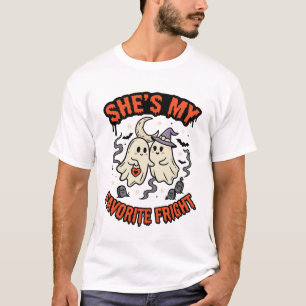 Camiseta Romance Humor Fantasma de Halloween