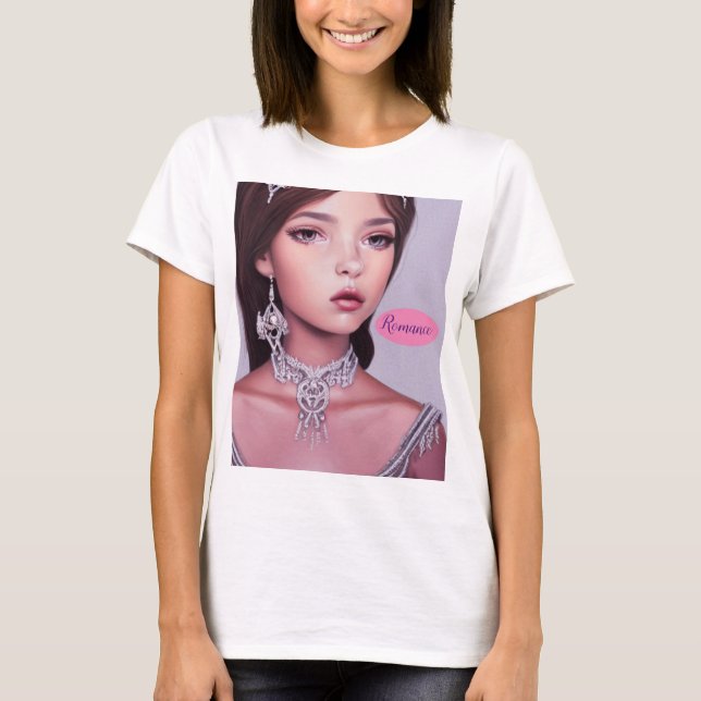 Camiseta Romance princesa adolescente (Frente)