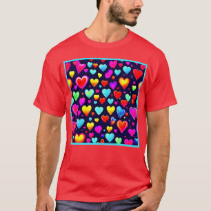 Camiseta Romance Revelado: Corações Chic