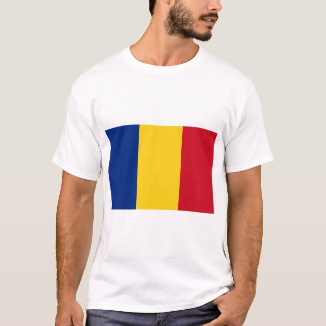 Camiseta România - Romênia Flag (Frente)