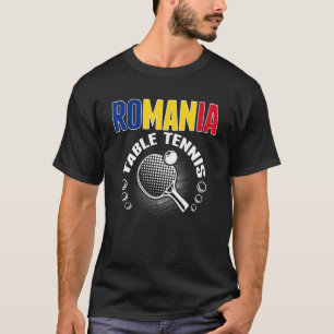 Camiseta Romania Table Tennis Support Romanian Ping Pong