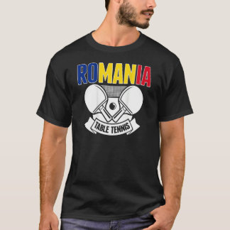 Camiseta Romania Table Tennis Support Romanian Ping Pong T