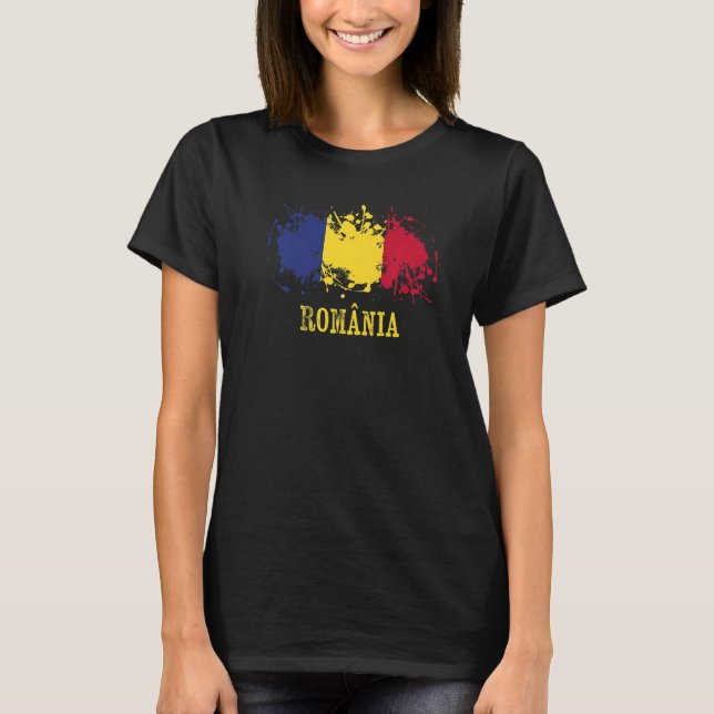 Camiseta Romanian enthusiasts for România and Romania (Frente)