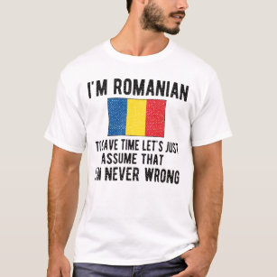 Camiseta Romanian Heritage Romania Roots Romanian Flag
