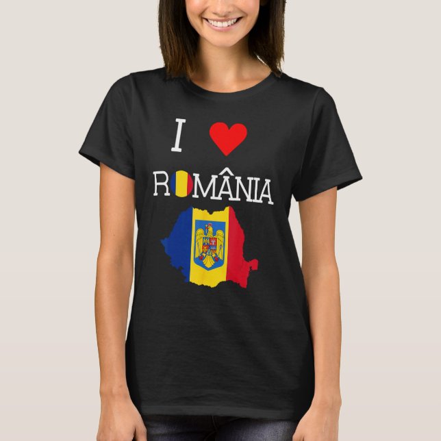 Camiseta Romanian  I Love Romania (Frente)